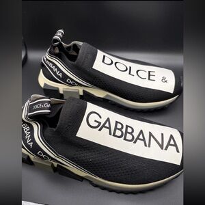 Dolce & Gabanna Sorrento Melt knit fabric slip-on sneakers